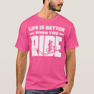 Camiseta Pista de bombeo Anillo de la cadena de bicicletas 