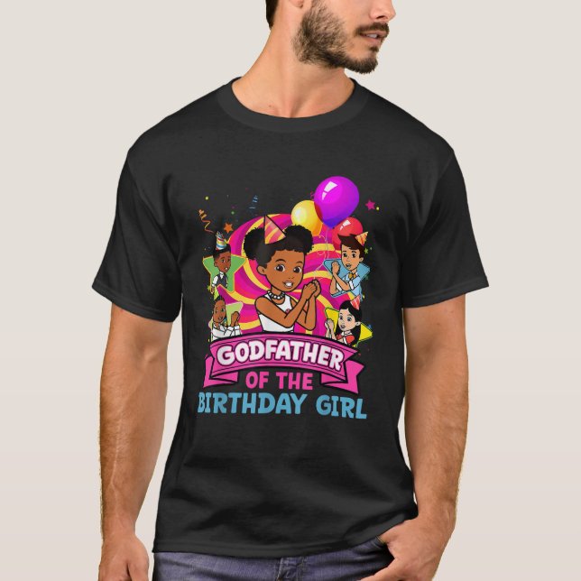 Camiseta Pista de cumpleaños de padrino Gracie (Anverso)