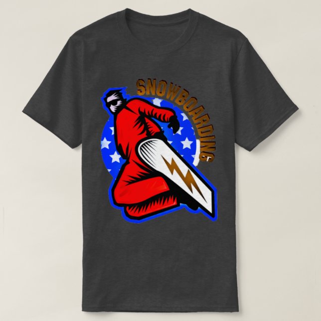 Camiseta Pista de esquí de snowboard2 (Diseño del anverso)