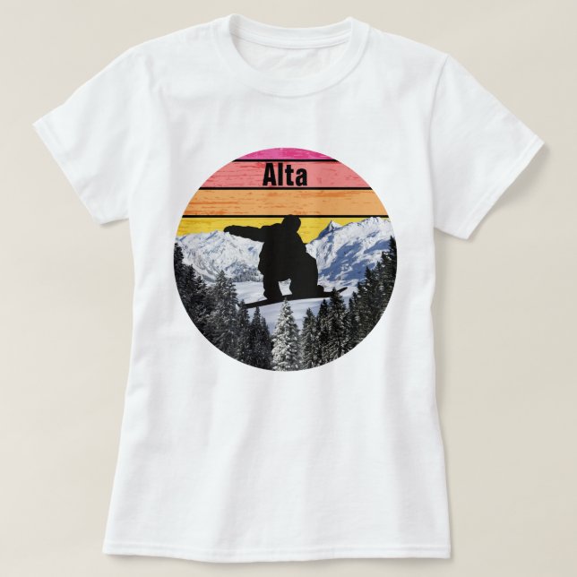 Camiseta Pista de nieve Alta Ski Sport Field (Diseño del anverso)