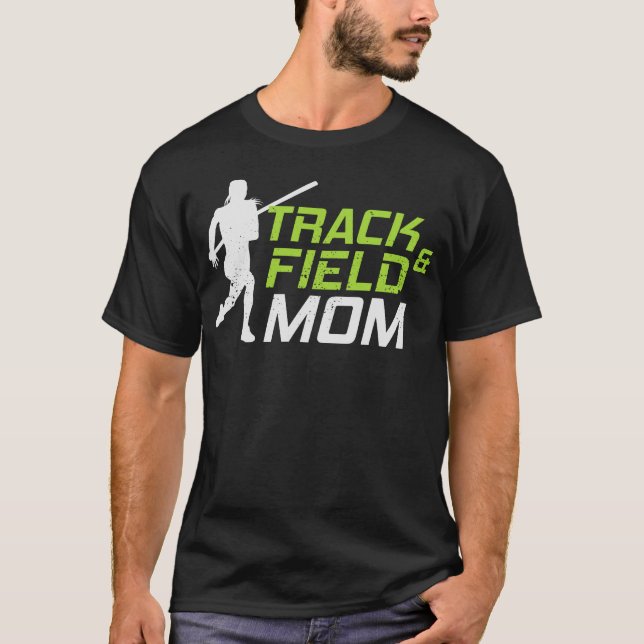 Camiseta Pista de salto de bóveda de Pole Vault y mamá de c (Anverso)