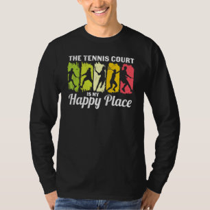 Camiseta Pista de tenis Happy Place Vintage Sports Player A