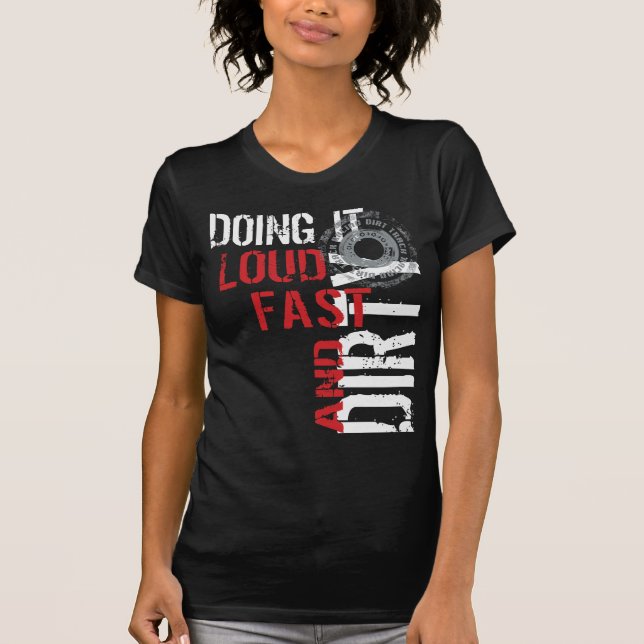 Camiseta Pista de tierra Nascar que compite con (Anverso)