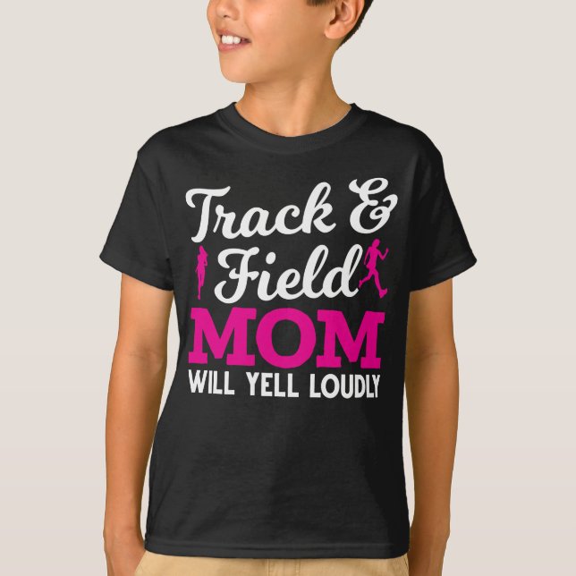 Camiseta Pista divertida y madre de campo que maneja niños (Anverso)