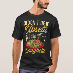 Camiseta Pista italiana de moda de carne y espagueti