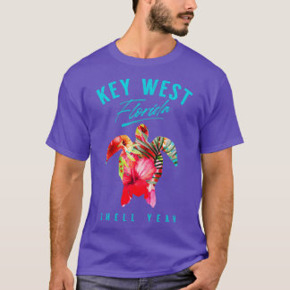 Camiseta Pista Tropical Hibiscus Flowers de la Florida Occi
