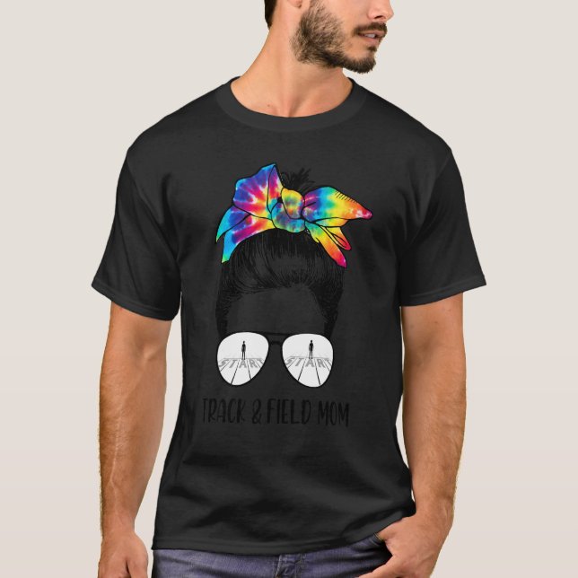 Camiseta Pista Y Campo Mamá Desordenada Gafas De Sol De Pel (Anverso)