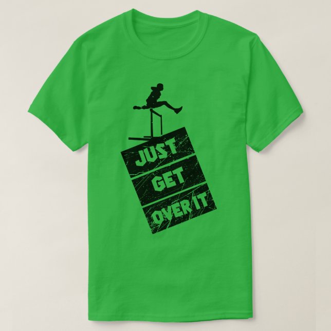 Camiseta Pista y campo simplemente supere a 5 (Diseño del anverso)