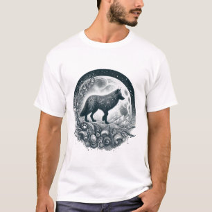 Camiseta Pistas de lobo solitario, pistas de lobo, pinturas