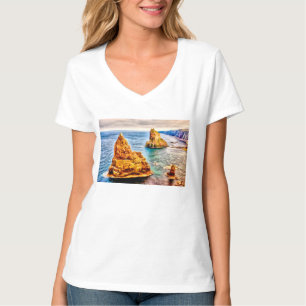 Camiseta Pistas de pintura de duncansby en Escocia