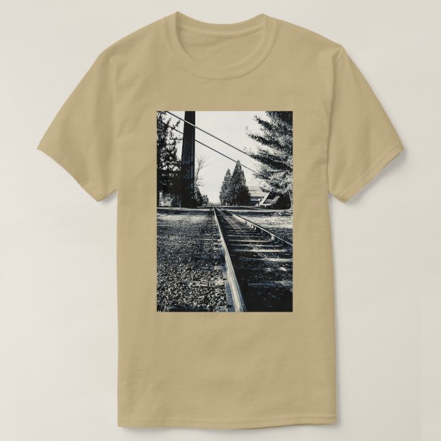 Camiseta Pistas de tren (Diseño del anverso)