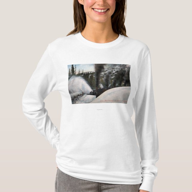 Camiseta Pistas del claro del ferrocarril del quitanieves (Anverso)