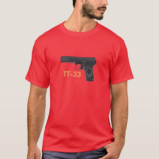 Camiseta Pistol Tokarev TT-33 de la Segunda Guerra Mundial  (Anverso)