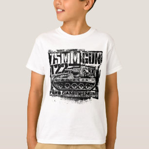 Camiseta pistola de 75 mm T22 T-Shirt T-Shirt