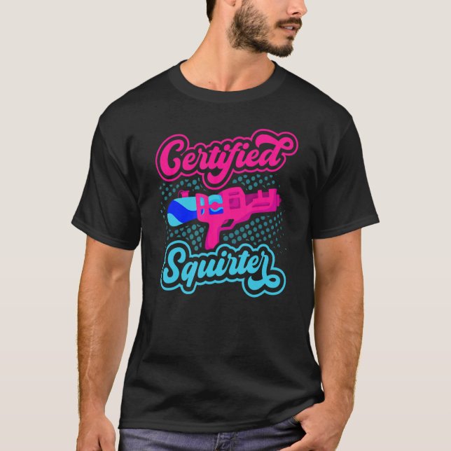 Camiseta Pistola de agua de chorro de agua de ardilla certi (Anverso)