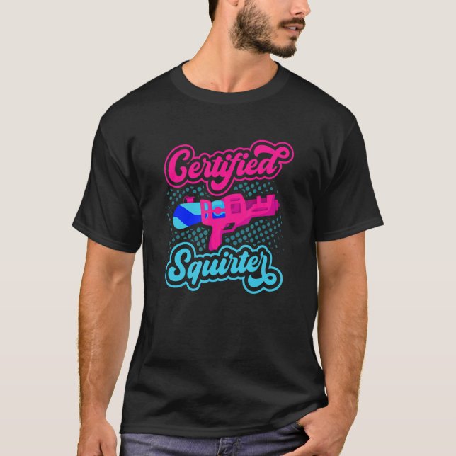 Camiseta Pistola de agua de chorro de agua de ardilla certi (Anverso)