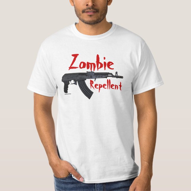 Camiseta Pistola de AK - repulsivo del zombi (Anverso)