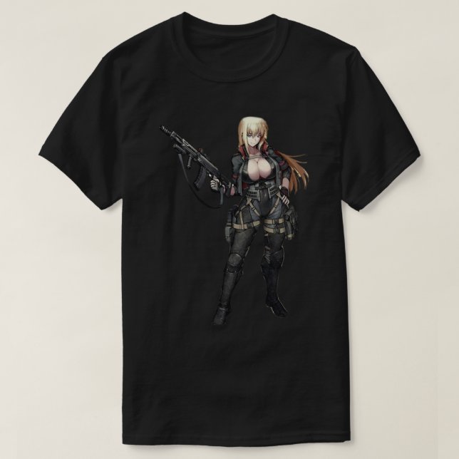 Camiseta pistola de anime pistola de anime pistola de anime (Diseño del anverso)