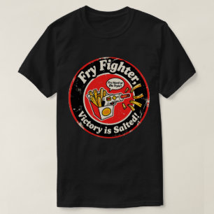 Camiseta Pistola de Luz de Arcade Retro y Diseño de Papas F