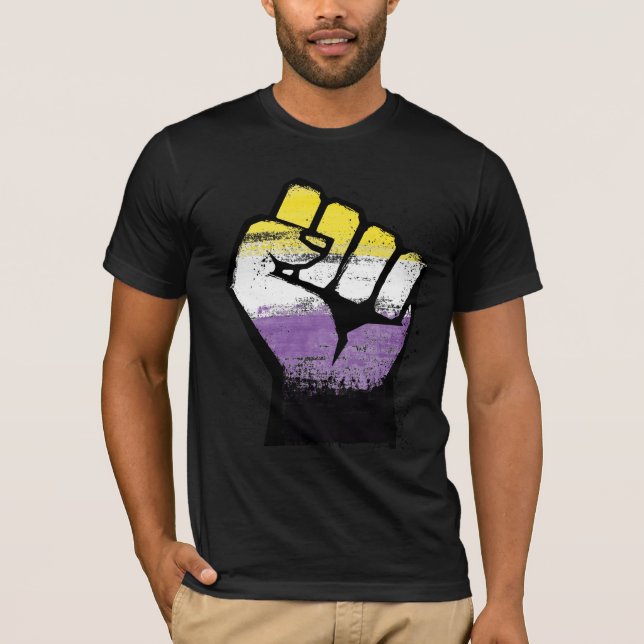 Camiseta Pistola de resistencia no binaria (Anverso)