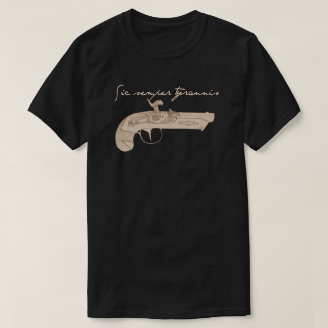 Camiseta Pistola del Derringer - muerte a los tiranos (Diseño del anverso)