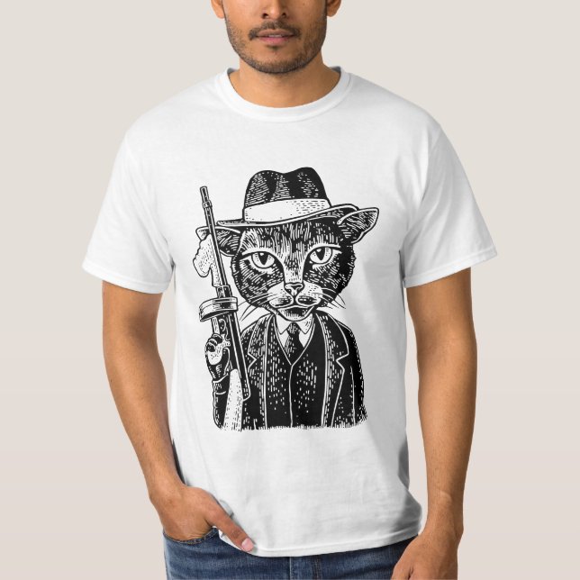 Camiseta Pistola gangsta (Anverso)
