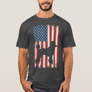 Camiseta Pistolas Bandera Estadounidense Amantes del Perro