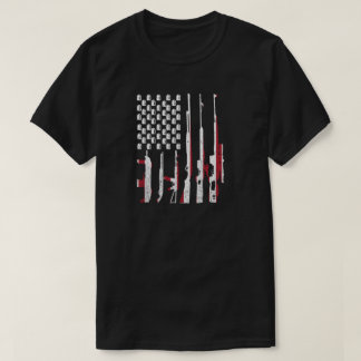 Camiseta Pistolas Bandera Estadounidense - Celebración Patr
