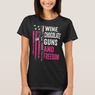 Camiseta Pistolas de chocolate con vino y gu de la libertad