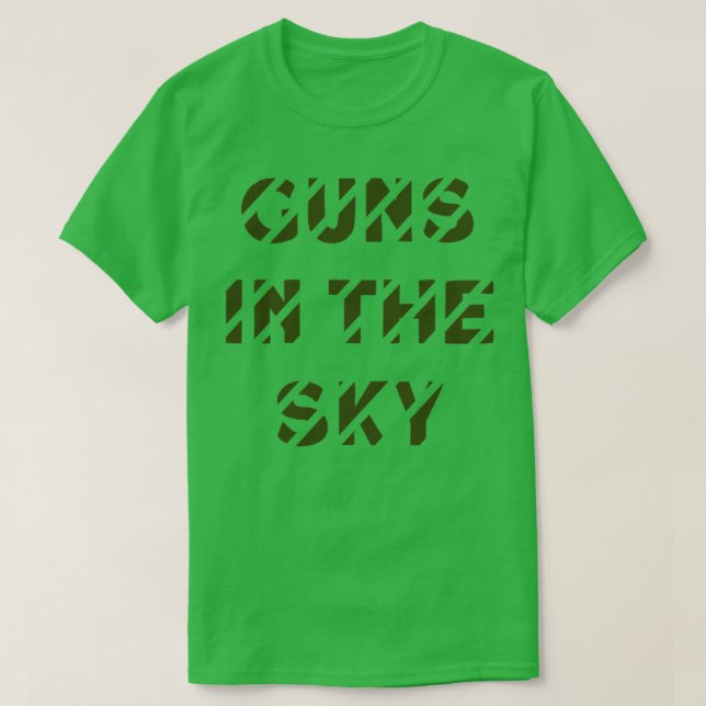 Camiseta Pistolas En El Cielo Ggreeb (Diseño del anverso)