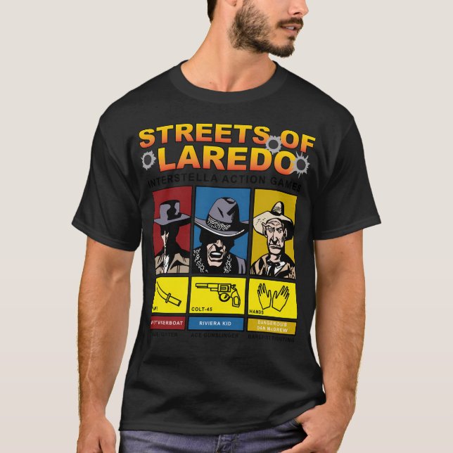 Camiseta Pistoleros De Las Calles Apocalipsis Del Laredo (Anverso)
