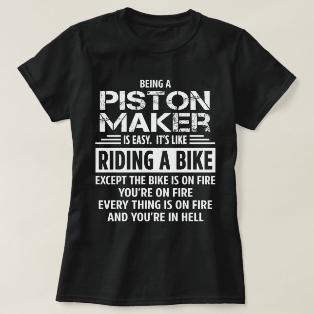 Camiseta Piston Maker (Diseño del anverso)