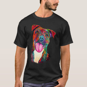 Camiseta Pit Bull Artistic Funny Pibble Cute Sweet Gift Bir