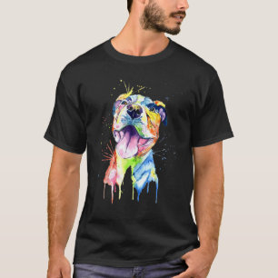 Camiseta Pit Bull Artistic Funny Pibble Cute Sweet Gift Bir