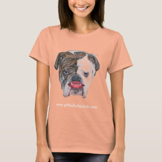 CAMISETA PIT BULL CON LIPSTICK