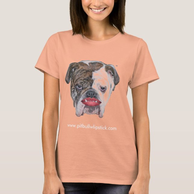 CAMISETA PIT BULL CON LIPSTICK (Anverso)