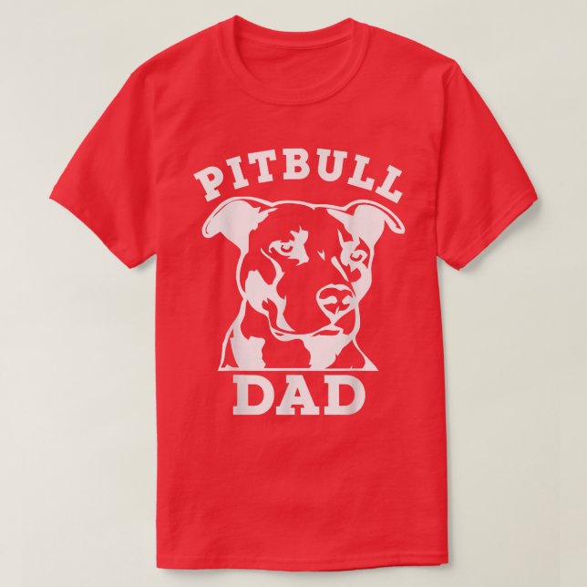Camiseta Pit Bull Dad (camiseta de pitbull, dueño de pitbul (Diseño del anverso)