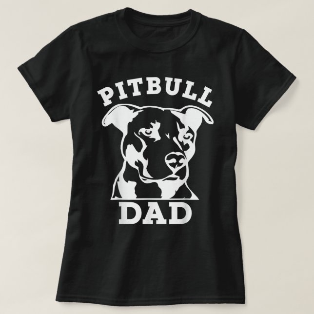 Camiseta Pit Bull Dad (camiseta de pitbull, pitbul (Diseño del anverso)