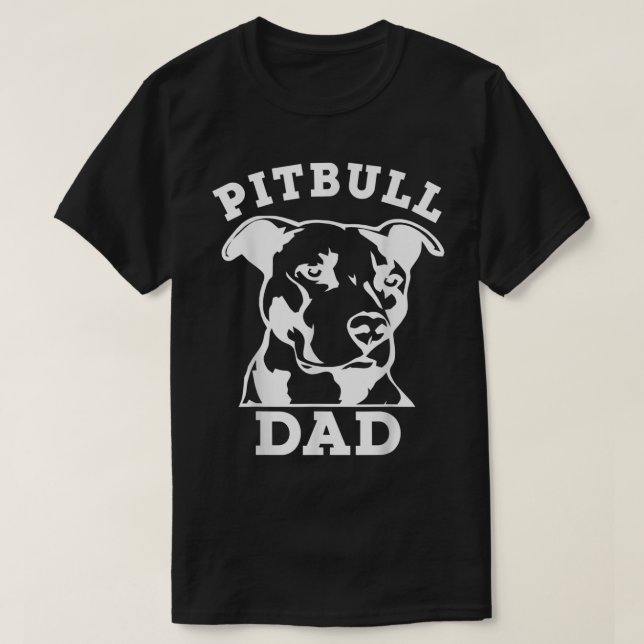 Camiseta Pit Bull Dad (camiseta de pitbull, pitbul (Diseño del anverso)