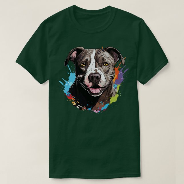 Camiseta Pit Bull Head (Diseño del anverso)
