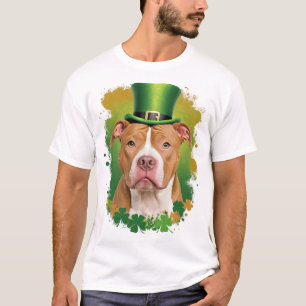 Camiseta Pit Bull Leprechaun St Patricks Day Dog Dueño