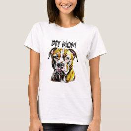 Camiseta Pit Bull Mamá | Amante de los Perros 