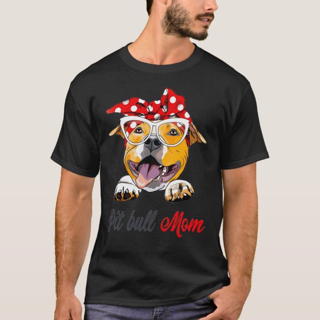 Camiseta Pit Bull Mom (Anverso)