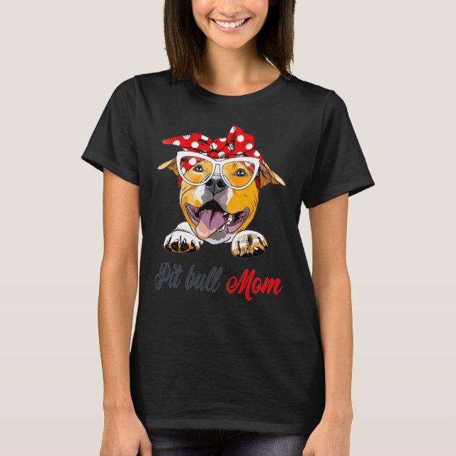 Camiseta Pit Bull Mom (Anverso)