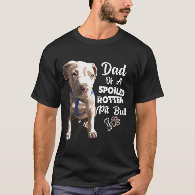Camiseta Pit Bull Pit Bull Dad Dog (Anverso)