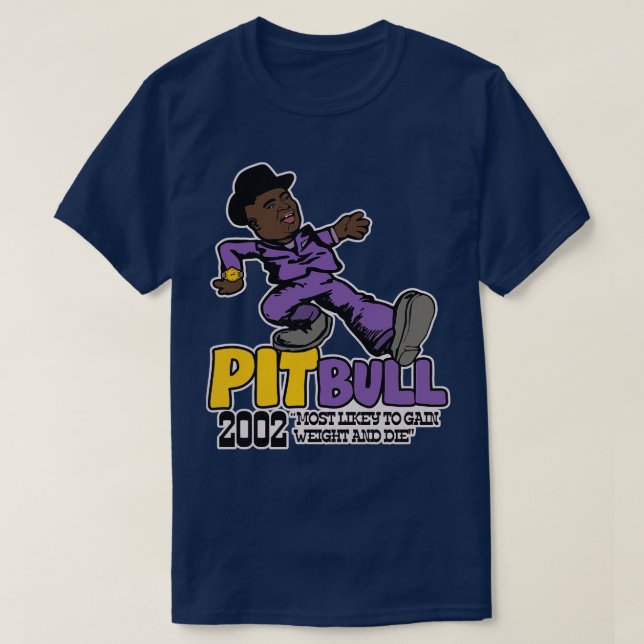 Camiseta Pit Bull Playa Haters Ball Pimp Walk (Diseño del anverso)