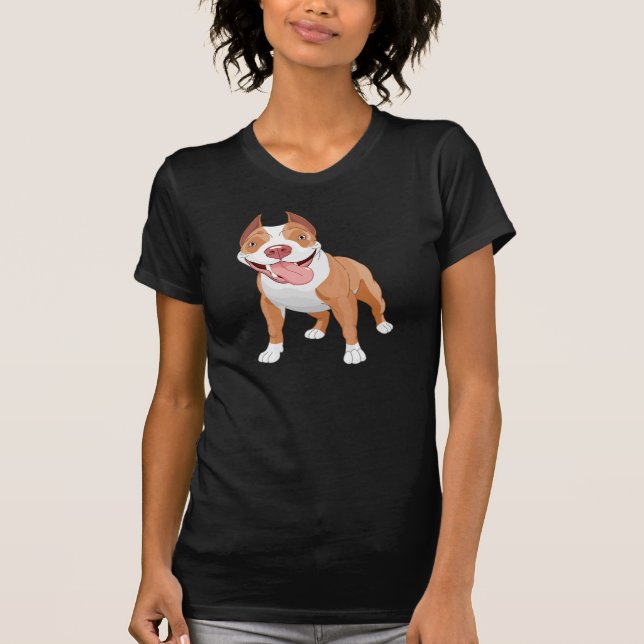 Camiseta Pit Bull Sonriente Feliz (Anverso)