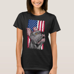 Camiseta Pit Bull Terrier Dog Ama Bandera Estadounidense 1