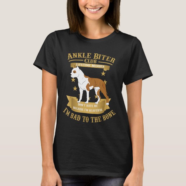 Camiseta Pit Bull Terrier Pitbull Dogs Pups Es Malo Para El (Anverso)