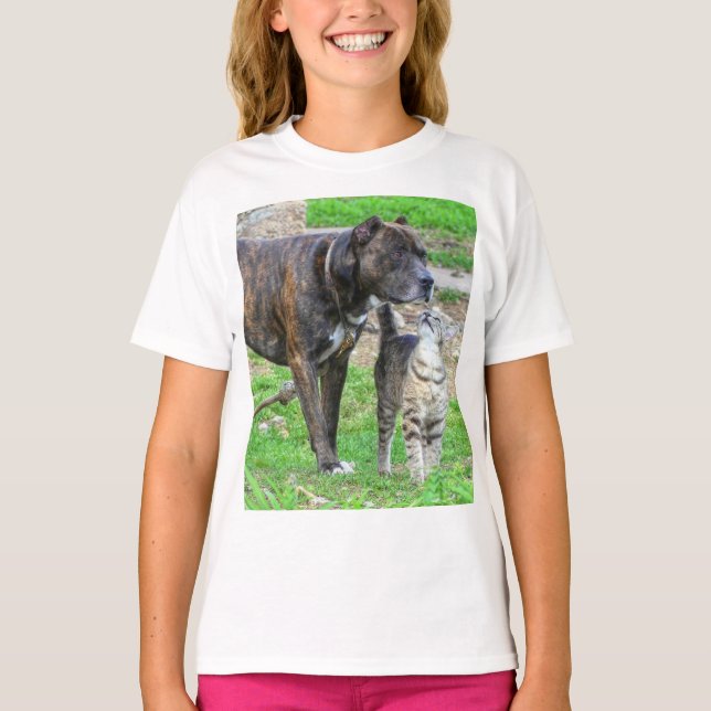 Camiseta Pit Bull y Cat (Anverso)